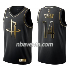 Camiseta Hombre Houston Rockets Gerald Green 14 Nike Negro Golden Edition Swingman